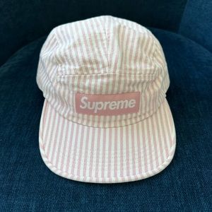 Supreme denim camp cap